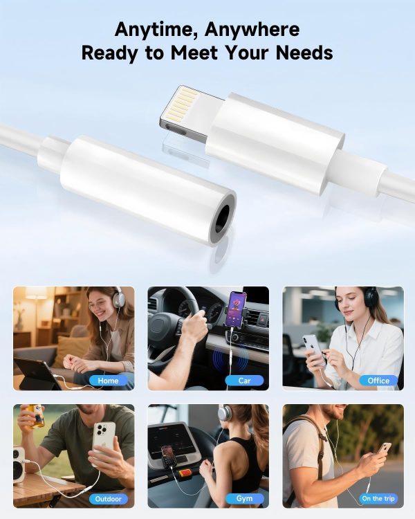 Lightning to 3.5mm Adapter Seulliya MFi Certified-4