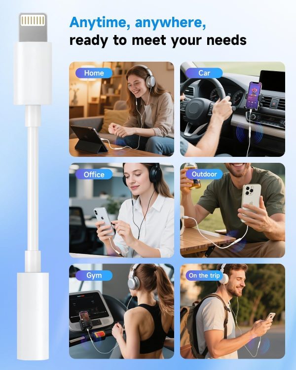 Apple MFi Lightning to 3.5mm Adapter White TPE-5