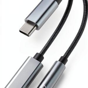Subynanal-002 2 in 1 USB C to 3.5mm Adapter for iPhone-0