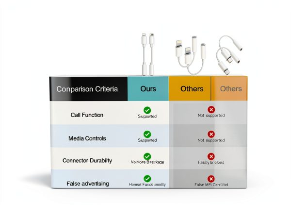 Lightning to 3.5mm Adapter sampop Durable iPhone-6