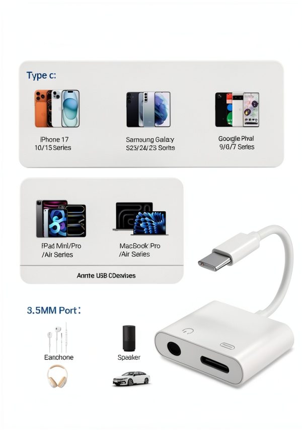 Seulliya USB C Headphone Adapter-6