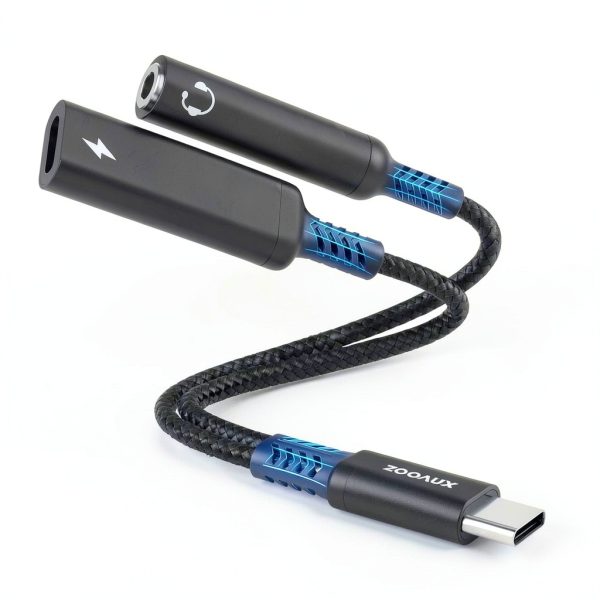 Marsno 2-in-1 USB-C Audio & Charging Adapter-0