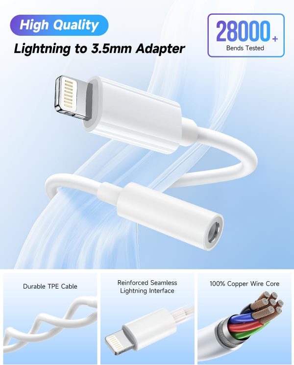 Apple MFi Lightning to 3.5mm Adapter White TPE-2