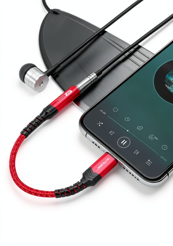 JSAUX Lightning to 3.5mm Adapter for iPhone-5