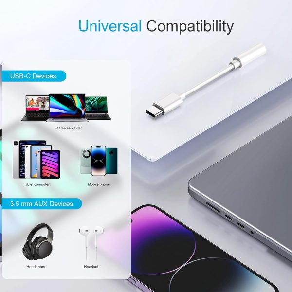 YGKSAA Hi-Fi Sound USB C Adapter for Headphones-5