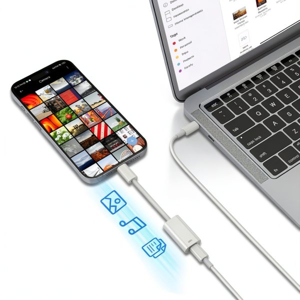 LecLooc USB C to Lightning Audio Adapter-3