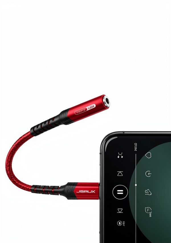 JSAUX Lightning to 3.5mm Adapter for iPhone-2
