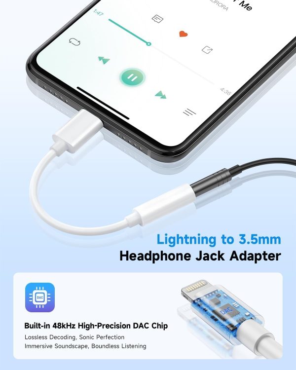 Apple MFi Lightning to 3.5mm Adapter White TPE-1