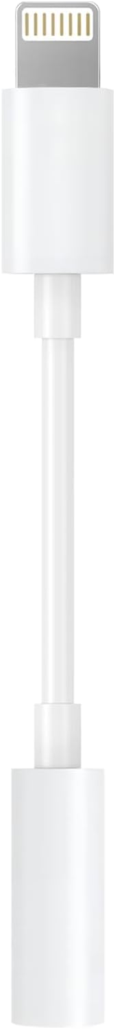 Apple Lightning to 3.5mm adapter in a gym bag