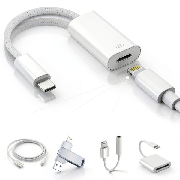 USB C to Lightning Adapter GetsISKON FastCharge-7