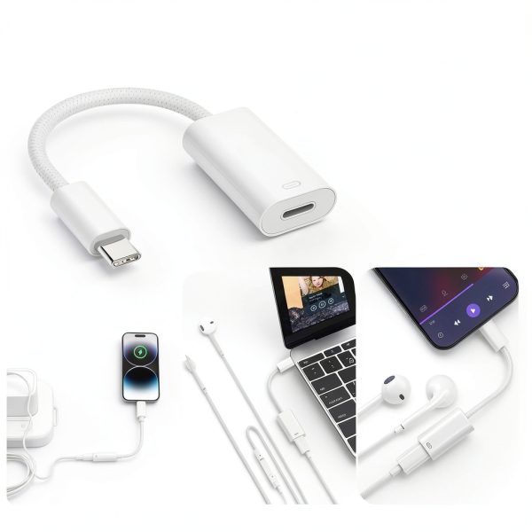 USB C to Lightning Adapter GetsISKON FastCharge-3