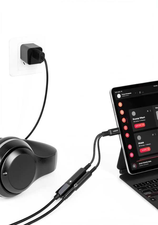 Marsno 2-in-1 USB-C Audio & Charging Adapter-2