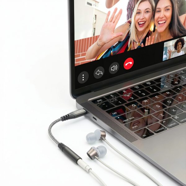 USB-C to 3.5mm Adapter JXMOX Hi‑Fi Grey Design-1