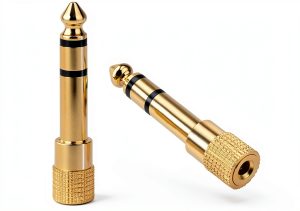 VCE 1/4 to 3.5mm Audio Jack Adapter Gold Plated-0