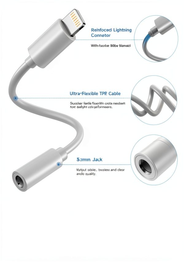 Aprolink Lightning to 3.5mm Adapter for iPhone-1
