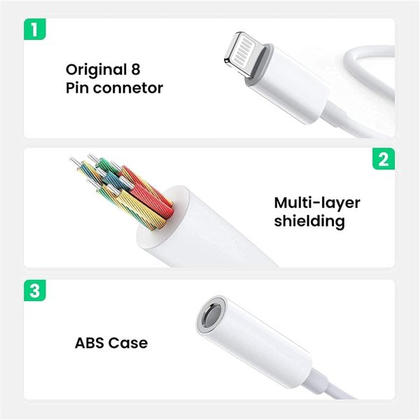 FUHAYA Lightning 3.5mm Audio Adapter MFI Certified-1