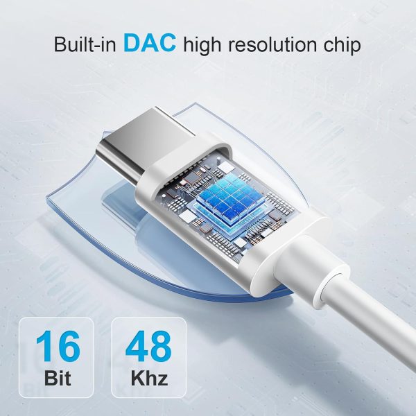 YGKSAA Hi-Fi Sound USB C Adapter for Headphones-1