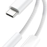 KikoSaka 2 in 1 USB C to 3.5mm Audio Adapter-0