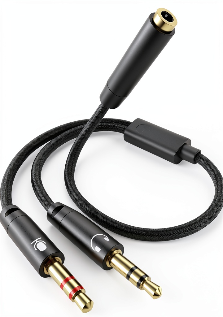 'Bordsek 3.5mm headphone splitter adapter for PC'