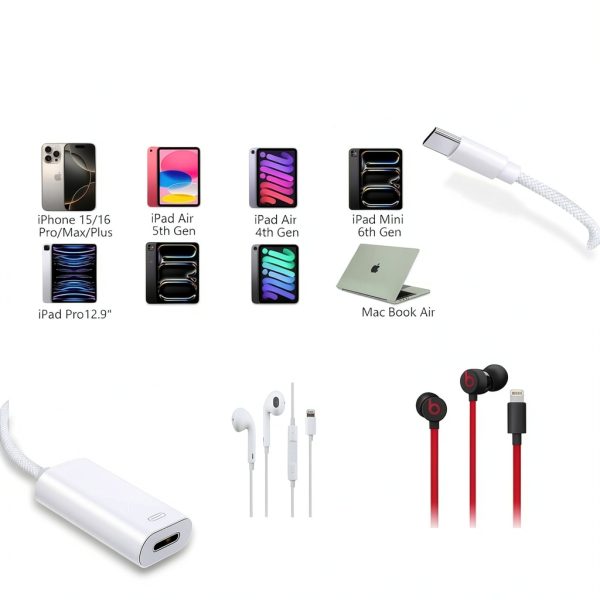 USB C to Lightning Adapter GetsISKON FastCharge-5