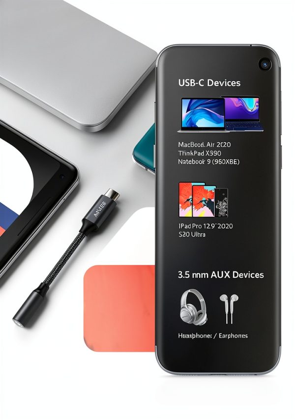 Anker USB-C to 3.5mm Audio Adapter for Headphones-3
