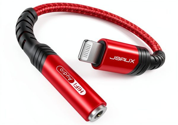 JSAUX Lightning to 3.5mm Adapter for iPhone-0