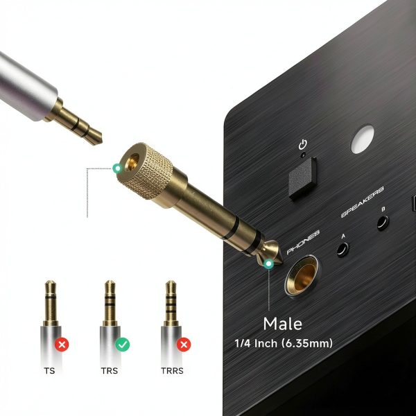 Cable Matters 3.5mm to 1/4 Adapter 5-Pack-1