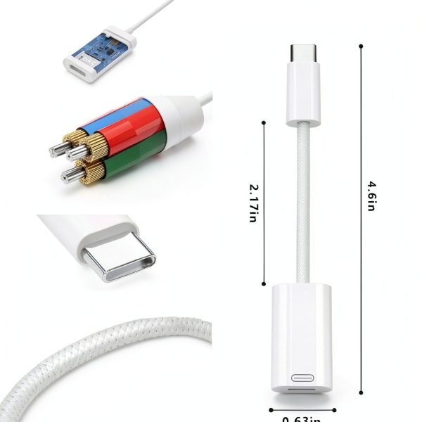 USB C to Lightning Adapter GetsISKON FastCharge-4