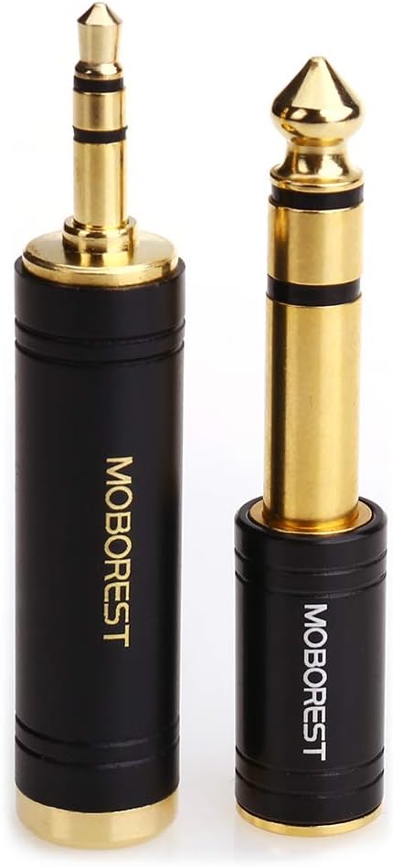 MOBOREST 3.5mm to 6.35mm stereo adapter