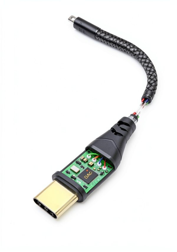 USB-C to 3.5mm Adapter JXMOX Hi‑Fi Grey Design-4