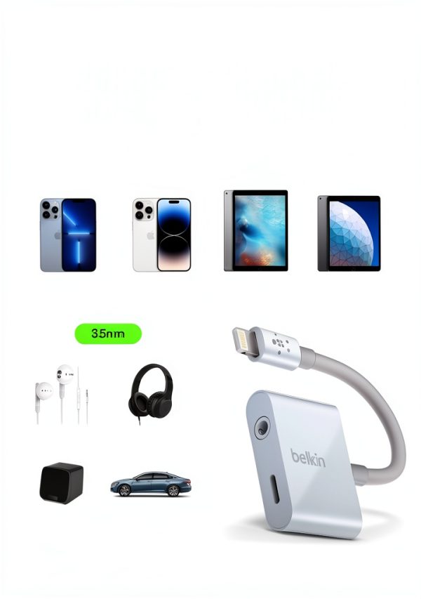 Belkin Lightning Audio Adapter for iPhone-3