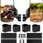 UTV Side Mirror BETOOLL HW8039 Black Adjustable Convex Mirror-0