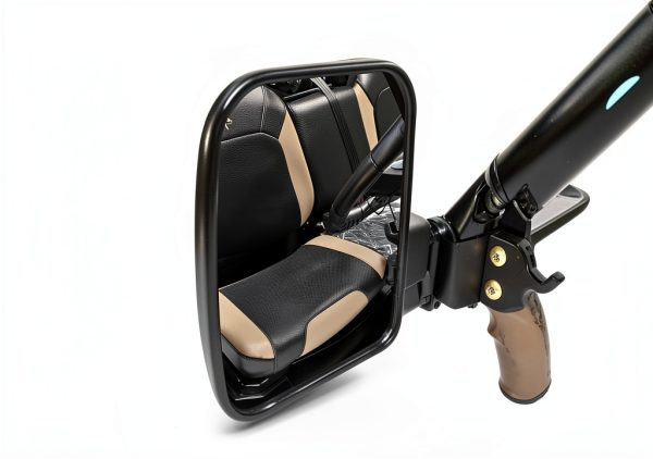 UNIGT Right Side Mirror for Polaris Ranger Black 8-12in Convex-3