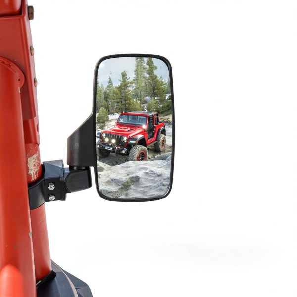 UTV Side Mirror BETOOLL HW8039 Black Adjustable Convex Mirror-2