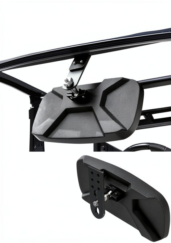 ZIDIYORUO Convex Mirror for Polaris Ranger 2015-2020 Black 10x4-6