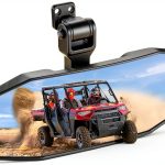 KEMIMOTO UTV Rear View Mirror Center Mount Anti-Glare Convex-0