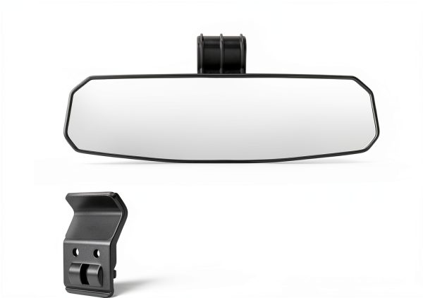 UTV Rearview Mirror SHEJISI MR102B Black Adjustable 10.6x3.1 Roll Cage-3