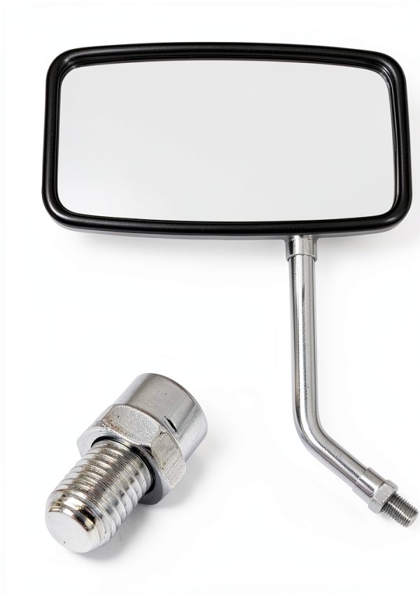 Motorcycle Side Mirror Rawsomes Silver Universal Adjustable 125mm-5