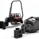 UTV Side Mirror KEMIMOTO Adjustable Shatter Black 6.69 x 4.72 in-0