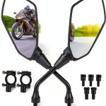 ATV Side View Mirrors OFIG Universal Fit Convex Adjustable Black-0