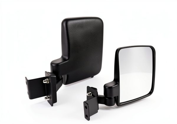 UNIGT Right Side Mirror for Polaris Ranger Black 8-12in Convex-6