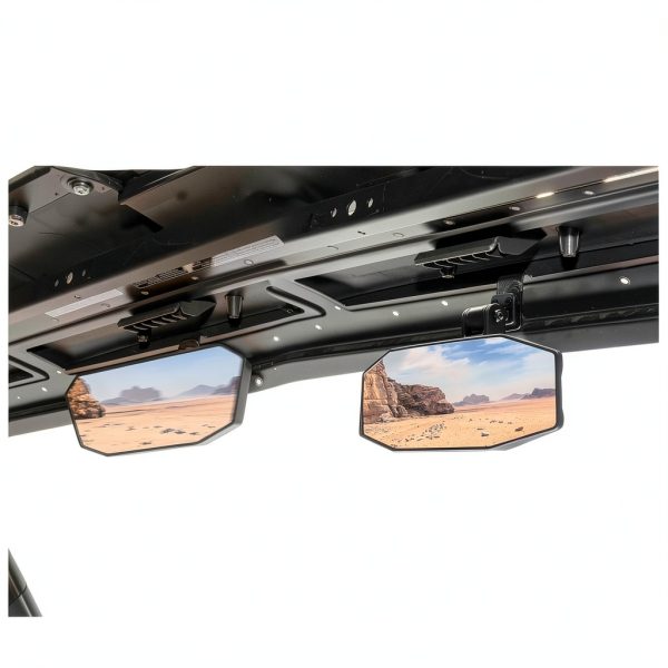 KEMIMOTO UTV Rear View Mirror Center Mount Anti-Glare Convex-2