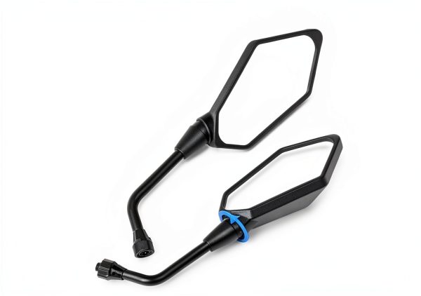 MICTUNING Left Motorcycle Mirror Hawk‑Eye 6.1" Glass Lens Universal-2