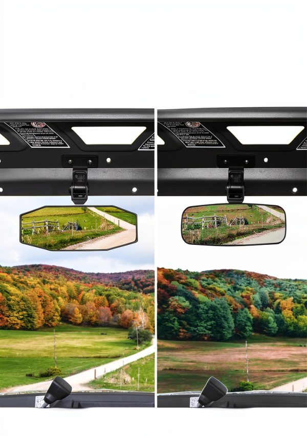 KEMIMOTO Center Rear Mirror for UFORCE 1000/600 Roof Mount 10" x 3"-3