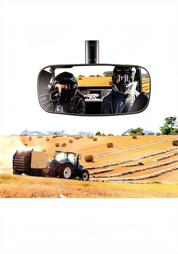 ZIDIYORUO Convex Mirror for Polaris Ranger 2015-2020 Black 10x4-2