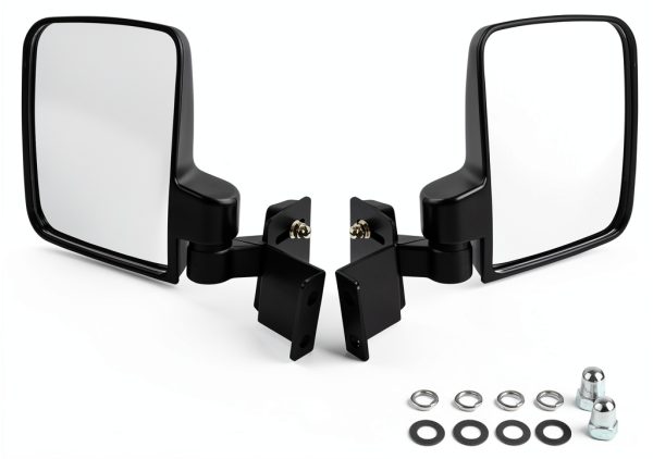 UNIGT Right Side Mirror for Polaris Ranger Black 8-12in Convex-4