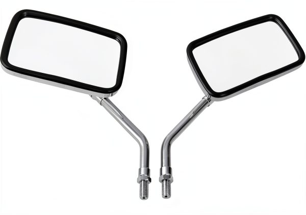 Motorcycle Side Mirror Rawsomes Silver Universal Adjustable 125mm-2