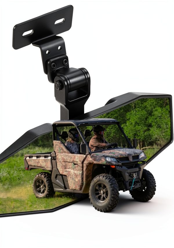 KEMIMOTO Center Rear Mirror for UFORCE 1000/600 Roof Mount 10" x 3"-0