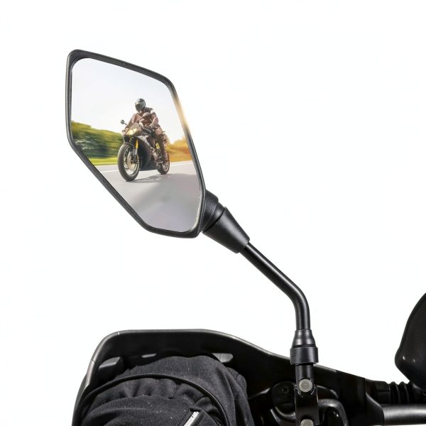 ATV Side View Mirrors OFIG Universal Fit Convex Adjustable Black-1