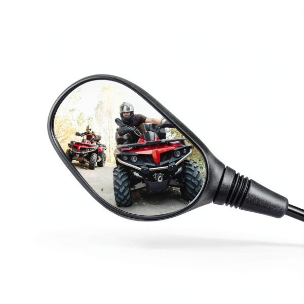 KEMIMOTO Motorcycle Side Mirror Oval KM3FTVMI040BK Scratch Resistant-6